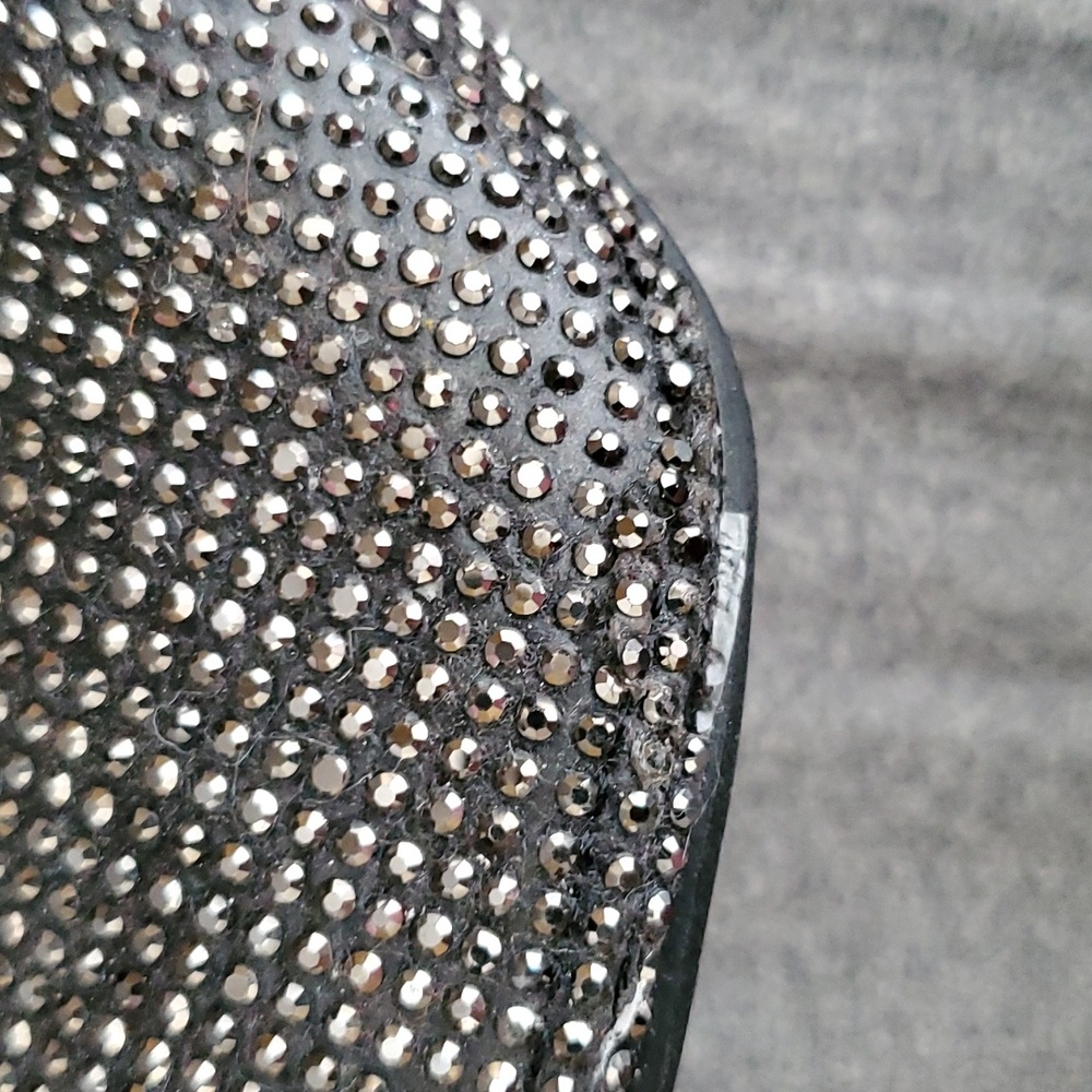 ANDIAMO Allover Rhinestone Fringe Sparkle Stiletto Booties WOMENS SIZE: 8M - Picture 8 of 11